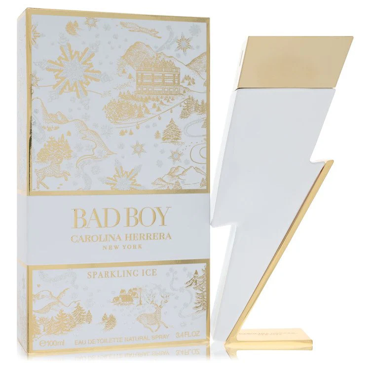 Bad Boy Sparkling Ice Eau De Toilette Spray 3.4 Oz For Men Carolina Herrera