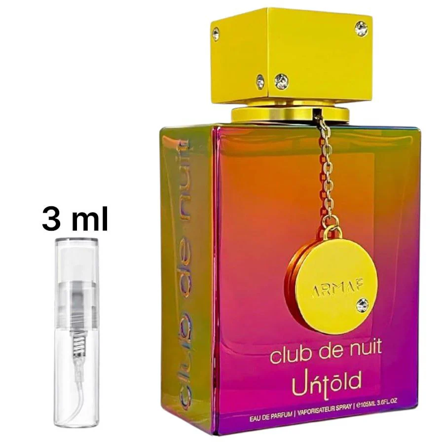 Club De Nuit Untold by Armaf Eau De Parfum Spray Unisex for Women (Sample) - Image 2