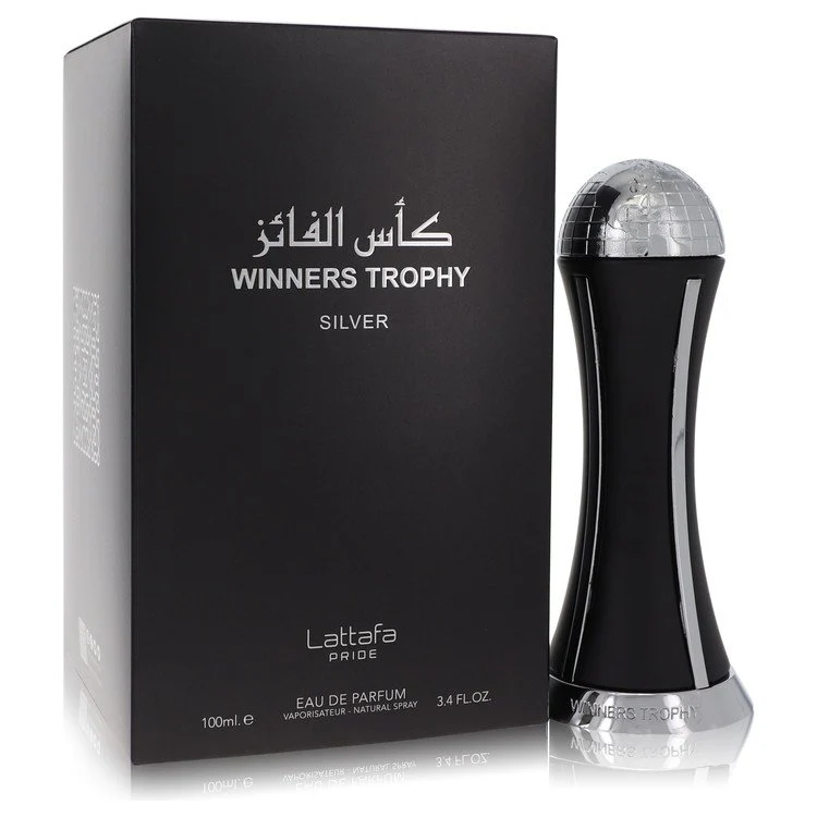 Lattafa Pride Winners Trophy Silver by Lattafa Eau De Parfum Spray 3.4 oz for Men