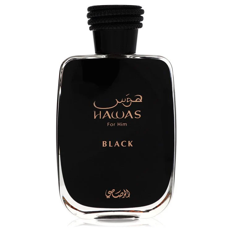 Hawas Black by Rasasi Eau De Parfum Spray Unboxed 3.3 Ounce for Men