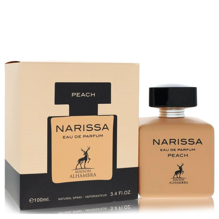 Narissa Peach Eau de Parfum Spray by Maison Alhambra 3.4 oz for Women